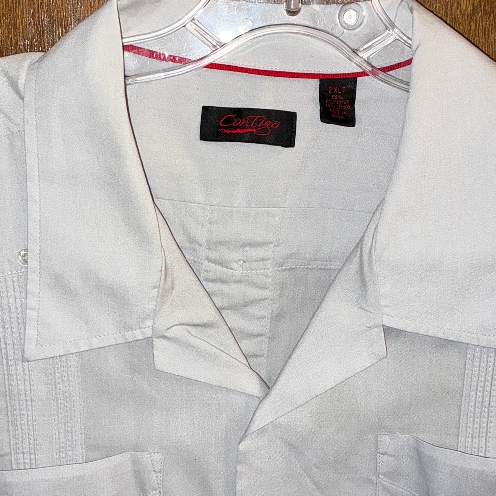 Gray Short Sleeve Shirt   “Cubavera”